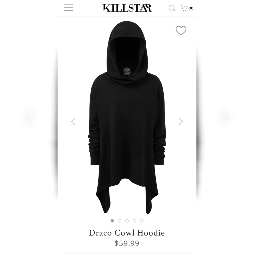 Killstar Draco Cowl Hoddie